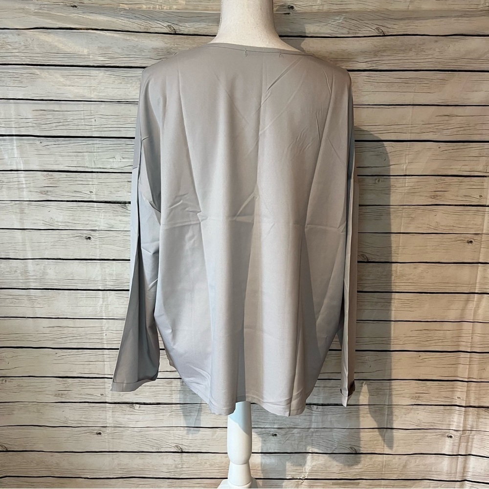 Misslook Long Sleeve Silky Top Size XL - Picture 5 of 6
